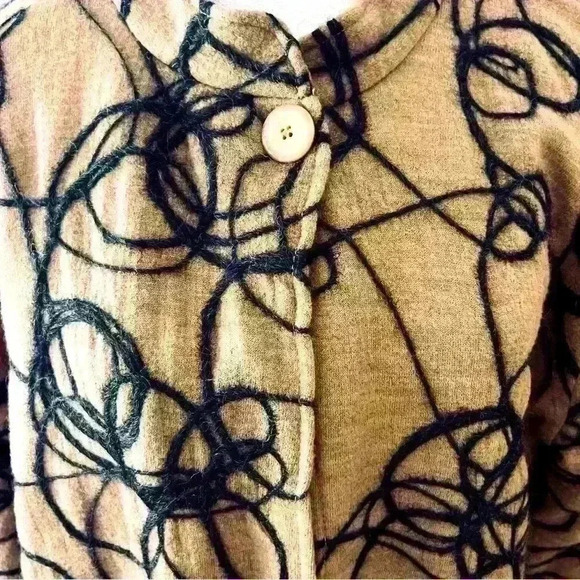 JONES NEWYORK 1X WOMENS PLUS CAREER RAISED  PATTERN LAYERING  LIGHTWEIGHT JACKET - Picture 4 of 7